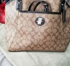 Coach tote style purse